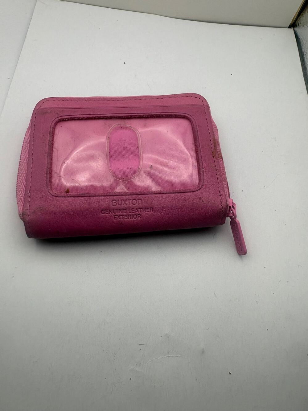 BUXTON Women's Zip-Around Wallet Leather Pink MultiColor Accessories